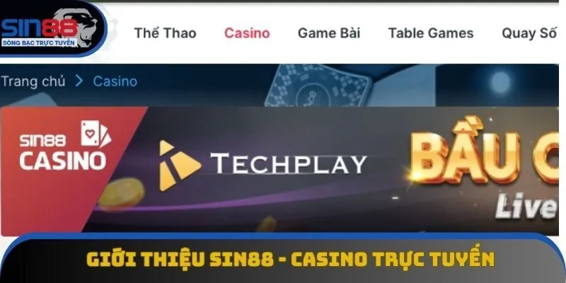 Giới thiệu Sin88 - casino trực tuyến